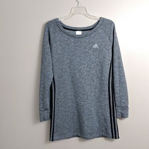 Adidas long tunic length sweatshirt size small